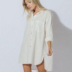 NWT | Cleobella Anthropologie Jordyn Shirt Dress Size Small